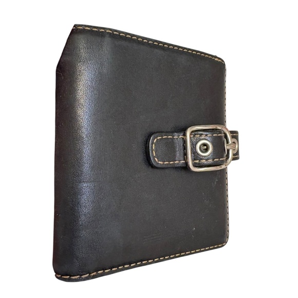 Coach black leather vintage y2k buckle wallet - Picture 2 of 12